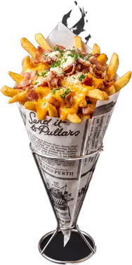 Bacon N´Cheese — laddade pommes i strut