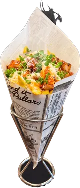 Crazy Chicken — laddade pommes i strut