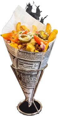 Taco Fries — laddade pommes i strut